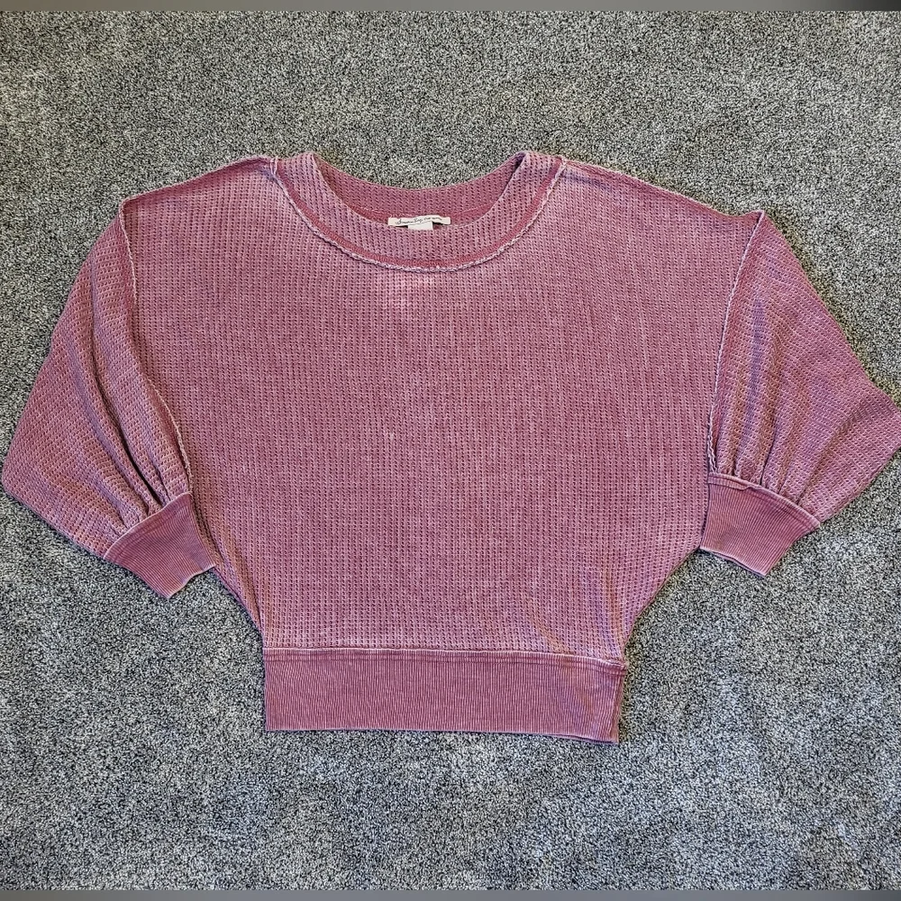 American Rag Pink Stretch Distressed Raw Edge Seams Size Small - Picture 3 of 15